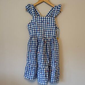 Cat & Jack Blue Checkered Kids Dress
